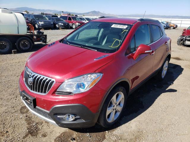 KL4CJHSB0FB225453 - 2015 BUICK ENCORE PRE RED photo 2