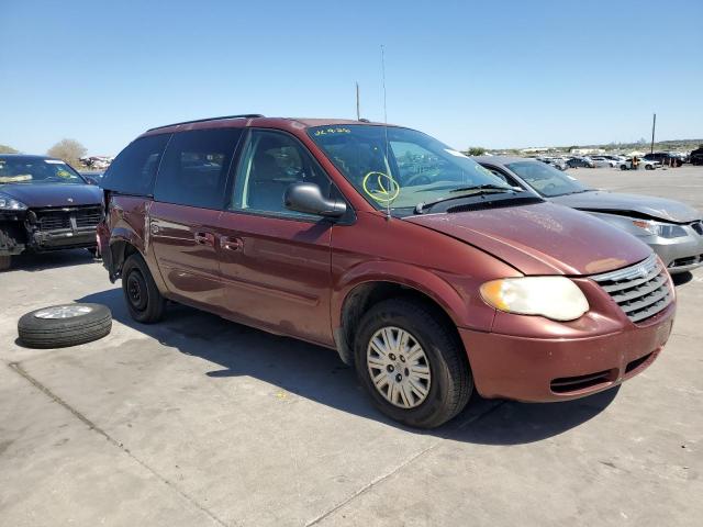 2A4GP44R37R243063 - 2007 CHRYSLER TOWN & COU BURGUNDY photo 1