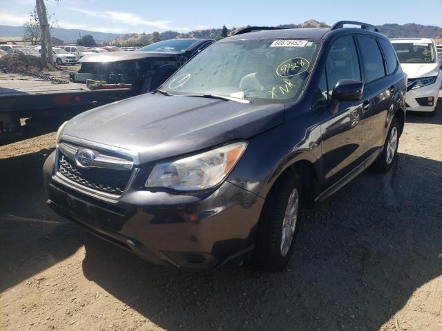 JF2SJAFC7FH434845 - 2015 SUBARU FORESTER GRAY photo 9