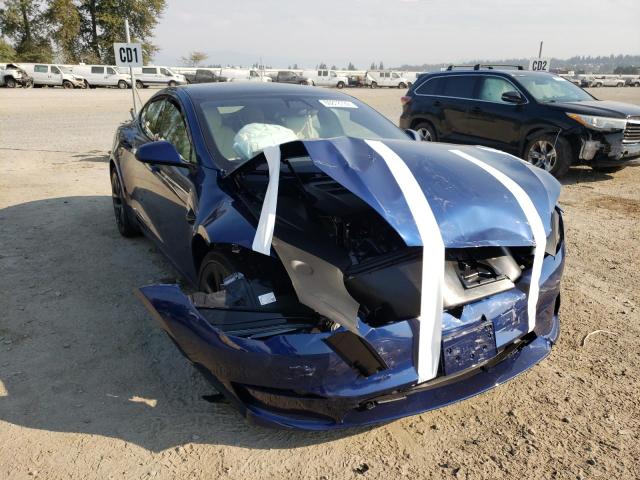 5YJSA1E55NF491402 - 2022 TESLA MODEL S Կապույտ լուսանկար 1