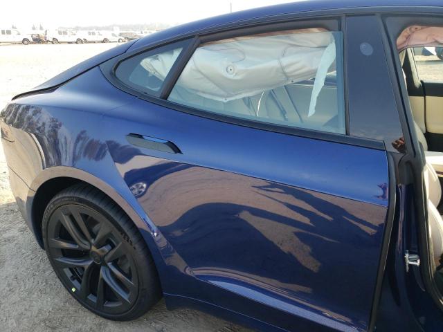 5YJSA1E55NF491402 - 2022 TESLA MODEL S Կապույտ լուսանկար 6