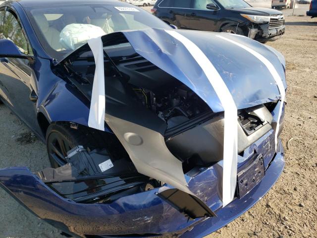 5YJSA1E55NF491402 - 2022 TESLA MODEL S Կապույտ լուսանկար 9