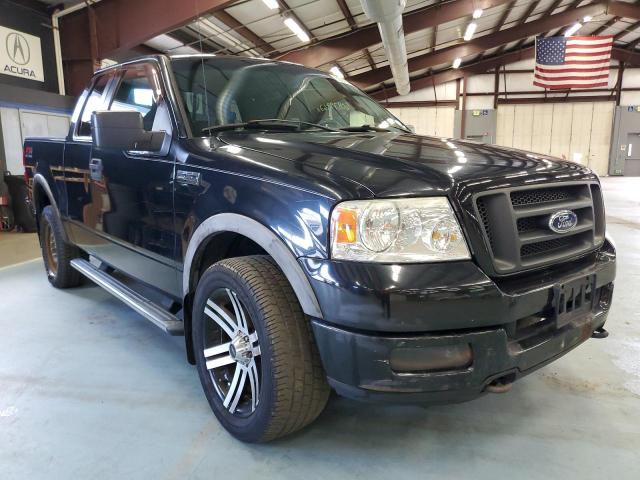 1FTPX14585FB57558 - 2005 FORD F150 BLACK photo 1