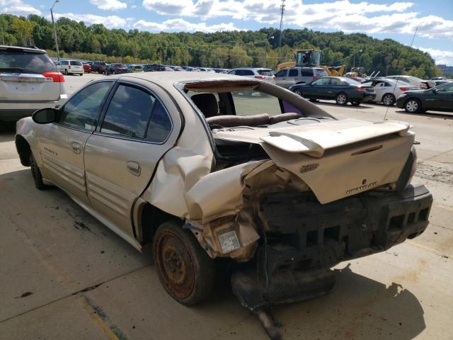 1G2NF52T11M567020 - 2001 PONTIAC GRAND AM S TAN photo 3