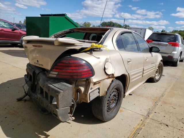 1G2NF52T11M567020 - 2001 PONTIAC GRAND AM S TAN photo 4