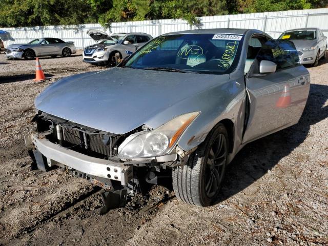 JNKCV64E28M125611 - 2008 INFINITI G37 BASE SILVER photo 2