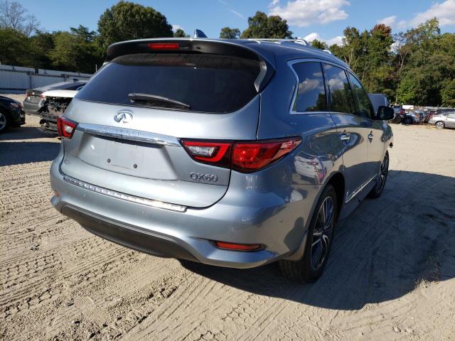 5N1DL0MN8KC560991 - 2019 INFINITI QX60 LUXE BLUE photo 4