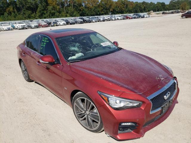 JN1EV7AP7GM305741 - 2016 INFINITI Q50 PREMIU BURGUNDY photo 1