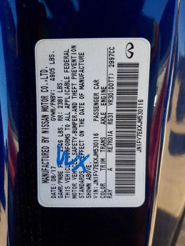 JN1FV7EKXJM530116 - 2018 INFINITI Q60 RED SP BLUE photo 10