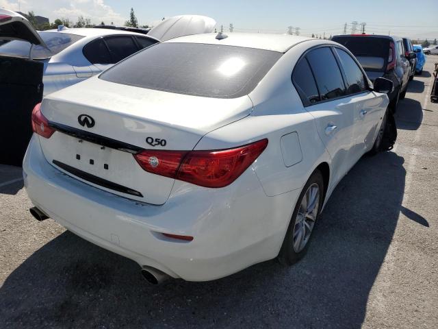 JN1BV7AP8FM357445 - 2015 INFINITI Q50 BASE WHITE photo 4