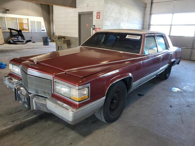 1G6DW54E3MR708203 - 1991 CADILLAC BROUGHAM BROWN photo 2