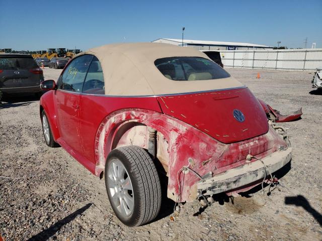 3VWPF31Y68M404073 - 2008 VOLKSWAGEN NEW BEETLE 红色 照片 3