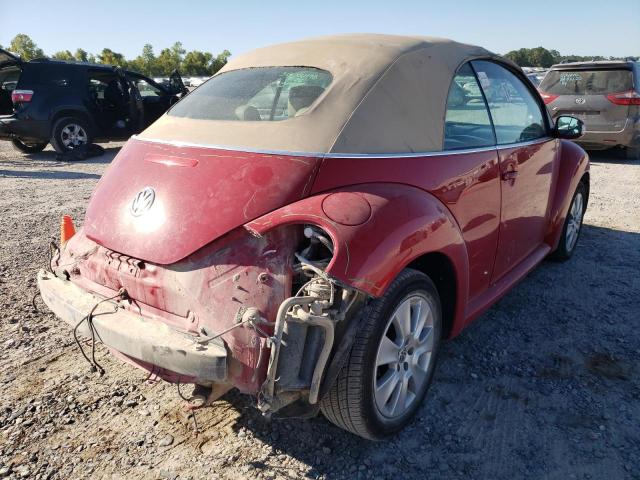 3VWPF31Y68M404073 - 2008 VOLKSWAGEN NEW BEETLE 红色 照片 4