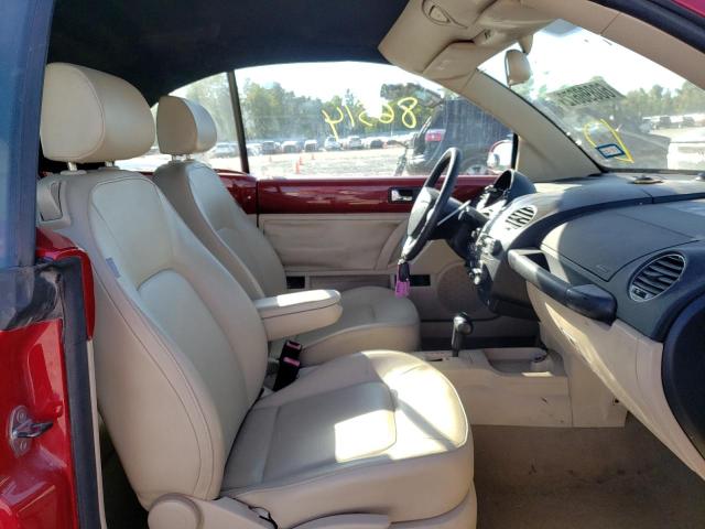 3VWPF31Y68M404073 - 2008 VOLKSWAGEN NEW BEETLE 红色 照片 5