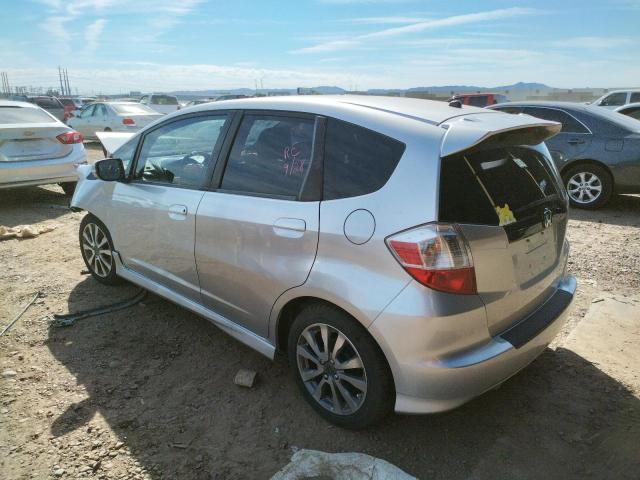 JHMGE8G54DC026457 - 2013 HONDA FIT SPORT SILVER photo 3