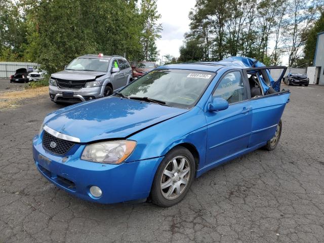 KNAFE161665242270 - 2006 KIA SPECTRA5 BLUE photo 2