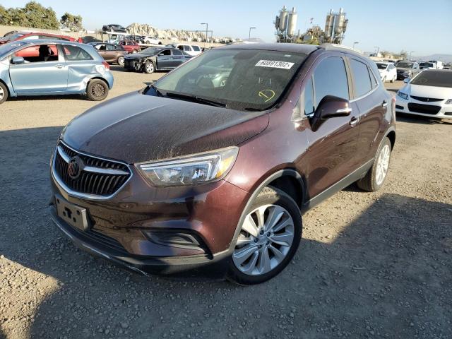 KL4CJASB9HB157826 - 2017 BUICK ENCORE PRE PURPLE photo 2