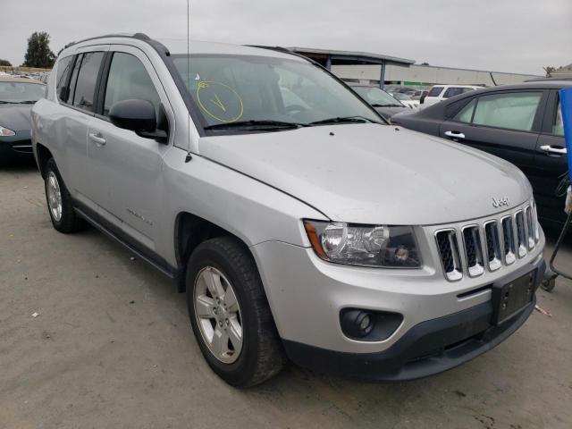 1C4NJCBA4ED539327 - 2014 JEEP COMPASS SP SILVER photo 1