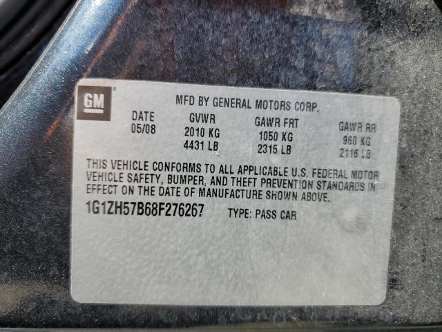 1G1ZH57B68F276267 - 2008 CHEVROLET MALIBU 1LT 石墨色 照片 10