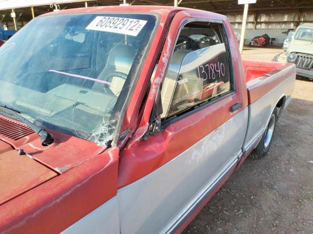 1GCCS14R9N8129966 - 1992 CHEVROLET S TRUCK S1 RED photo 9