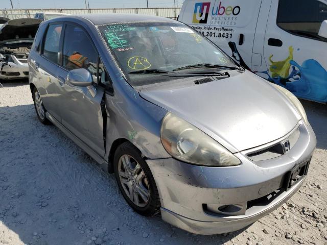 JHMGD386X7S035073 - 2007 HONDA FIT S GRAY photo 1