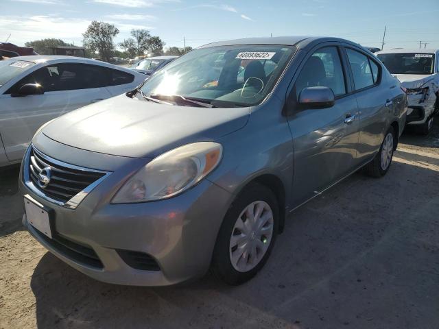 3N1CN7AP9DL893574 - 2013 NISSAN VERSA S GRAY photo 2