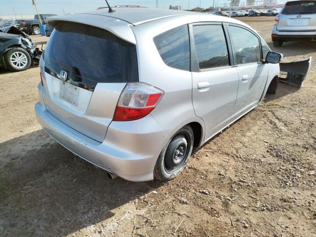 JHMGE8H51DC056983 - 2013 HONDA FIT SPORT SILVER photo 4