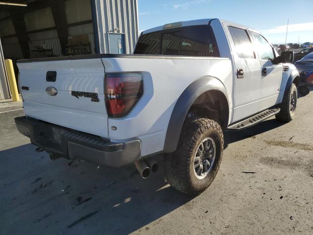 1FTFW1R63BFC59667 - 2011 FORD F150 SVT R WHITE photo 4
