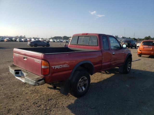 4TASN92N5YZ636424 - 2000 TOYOTA TACOMA XTR BURGUNDY photo 4