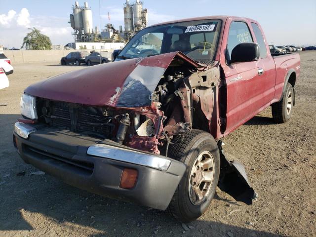 4TASN92N5YZ636424 - 2000 TOYOTA TACOMA XTR BURGUNDY photo 9