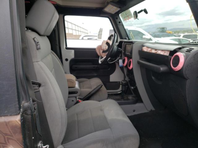 1J8FA54179L772605 - 2009 JEEP WRANGLER S BROWN photo 5