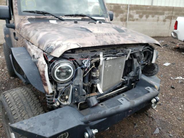 1J8FA54179L772605 - 2009 JEEP WRANGLER S BROWN photo 9
