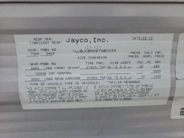 1UJBJ0BN5E78B0054 - 2014 JAYF TRAILER WHITE photo 10