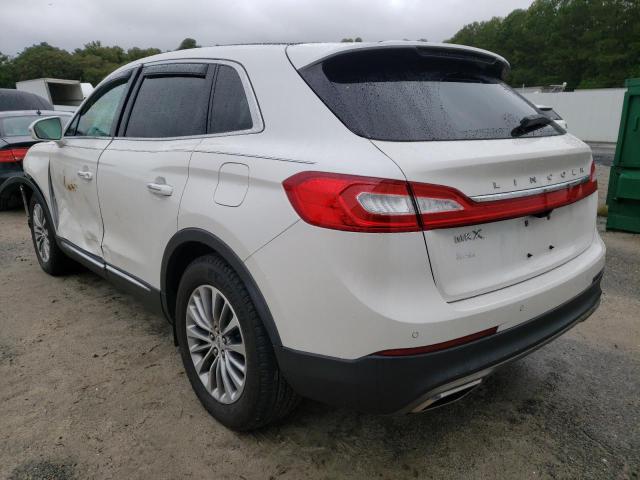 2LMTJ6KR2GBL67788 - 2016 LINCOLN MKX SELECT WHITE photo 3