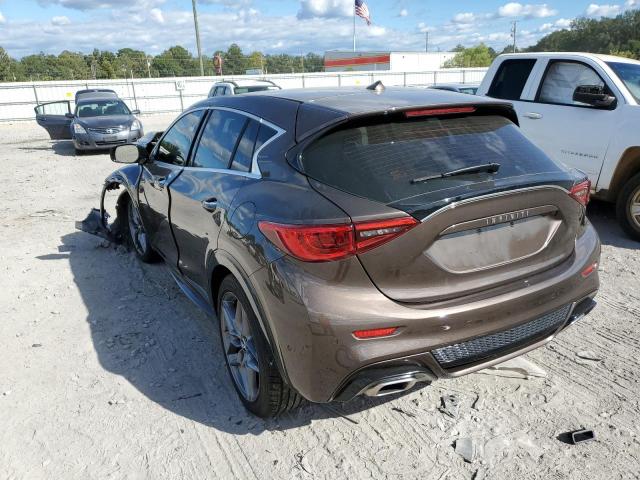 SJKCH5CP8JA003037 - 2018 INFINITI QX30 BASE BROWN photo 3