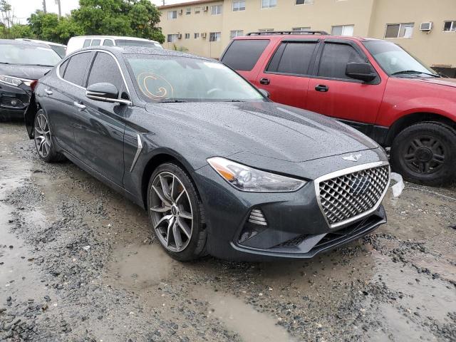 KMTG34LE3KU012919 - 2019 GENESIS G70 PRESTI GRAY photo 1