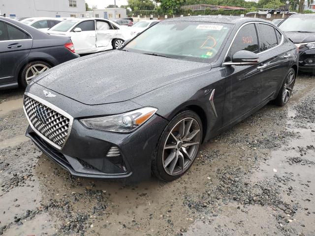 KMTG34LE3KU012919 - 2019 GENESIS G70 PRESTI GRAY photo 2