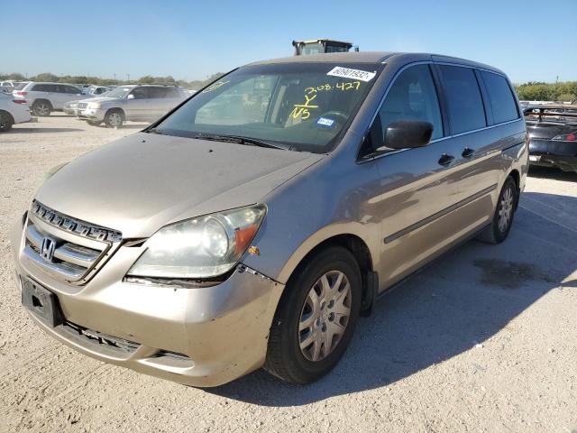 5FNRL38287B000734 - 2007 HONDA ODYSSEY LX GOLD photo 1