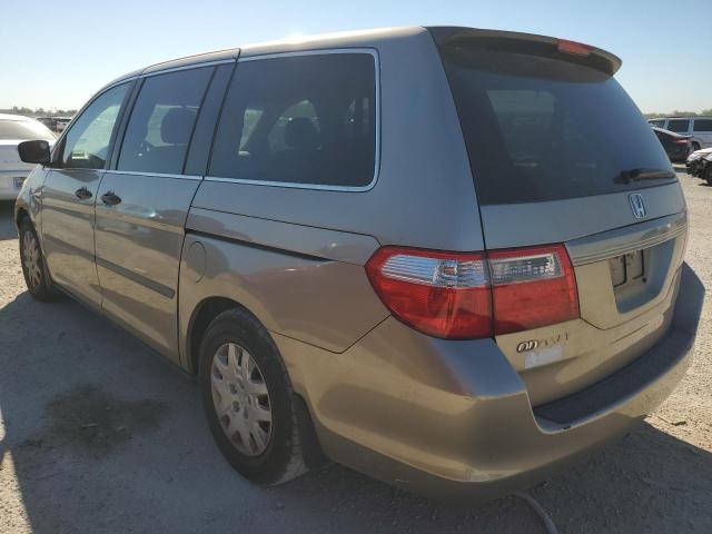 5FNRL38287B000734 - 2007 HONDA ODYSSEY LX GOLD photo 2