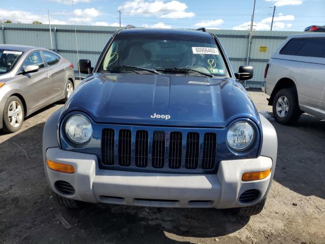 1J4GL48K64W328068 - 2004 JEEP LIBERTY BLUE photo 9