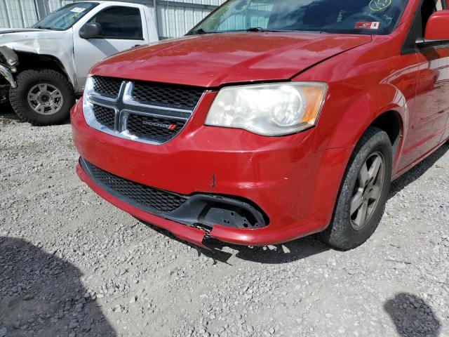 2C4RDGCG7CR322271 - 2012 DODGE GRAND CARA RED photo 9