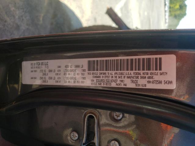 3C6UR5DL5GG107437 - 2016 RAM 2500 SLT 灰色 照片 10