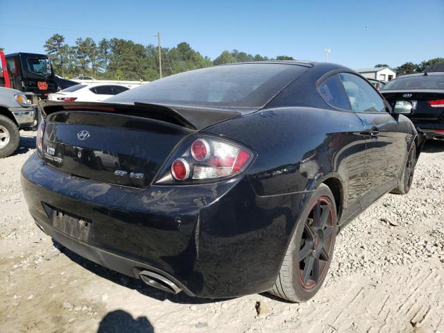 KMHHN66F48U270822 - 2008 HYUNDAI TIBURON GT BLACK photo 4