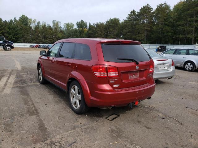 3D4GH57V19T554494 - 2009 DODGE JOURNEY RED photo 3