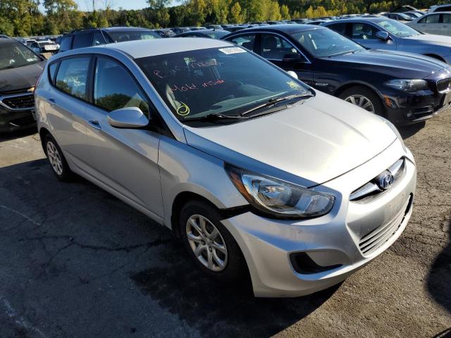 KMHCT5AE0EU165733 - 2014 HYUNDAI ACCENT SILVER photo 1