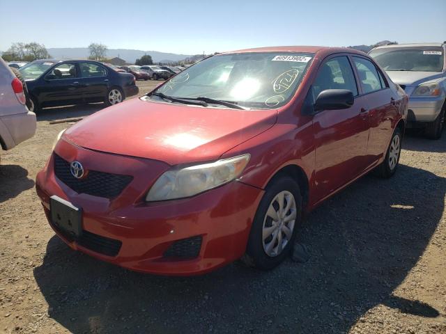 JTDBL40E599030400 - 2009 TOYOTA CAROLLA RED photo 2