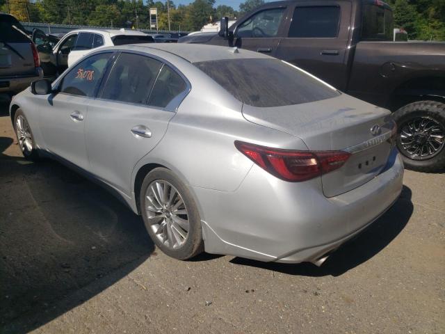 JN1EV7AP5JM360423 - 2018 INFINITI Q50 LUXE SILVER photo 3