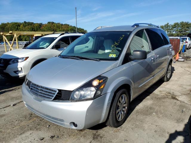 5N1BV28U38N115859 - 2008 NISSAN QUEST SILVER photo 2