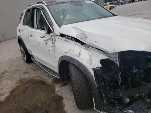 4JGFB5KB7NA736821 - 2022 MERCEDES-BENZ GLE 450 4M WHITE photo 9