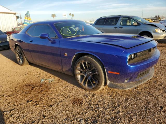 2C3CDZFJ0MH521084 - 2021 DODGE CHALLENGER BLUE photo 10